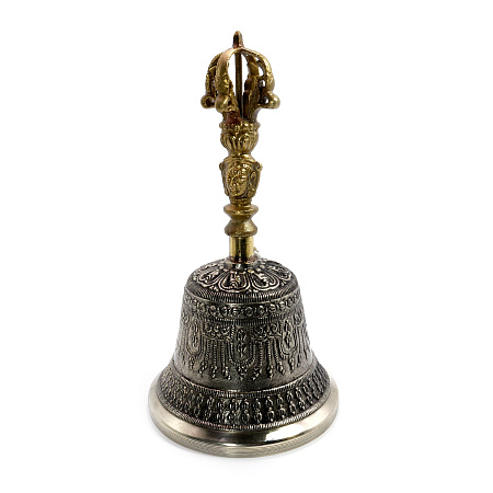 Колокол тибетский поющий 5 металлов 18см-9,5см 480-580гр
