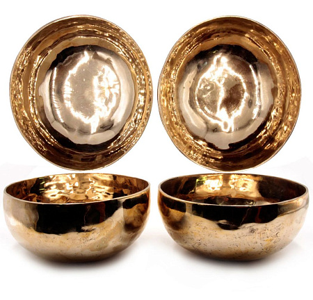 Чаша поющая Gold ручная ковка из 7 металлов 2001-2200g d-27,5cm h-11,5cm Целительная ХРУПКОЕ