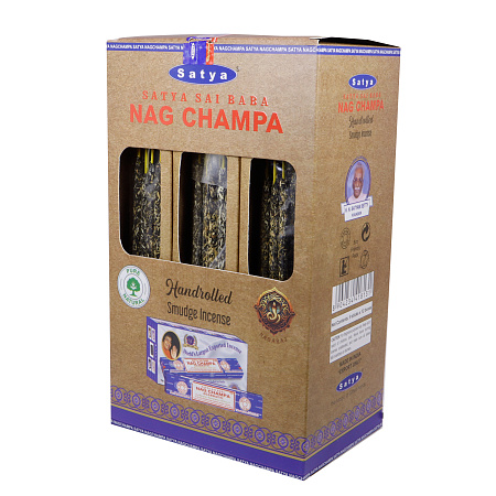 Благовония SATYA Smudge Series Nag Champa 1шт 9 палочек 