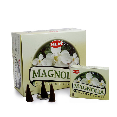 Благовония конусы HEM Magnolia Магнолия уп-12шт