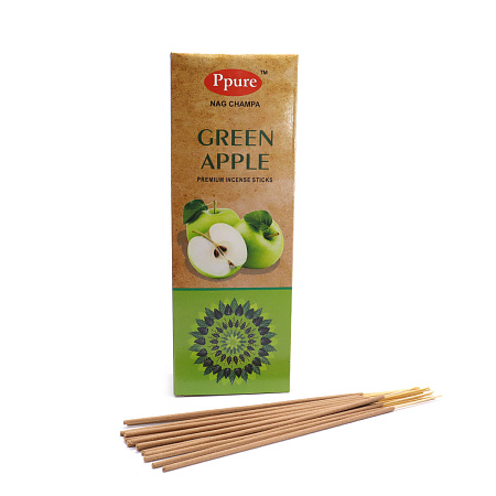 Благовония Ppure GREEN APPLE Hexa аромапалочки уп-6шт 