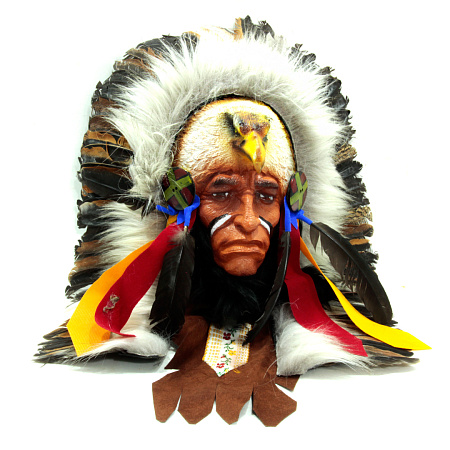 Маска Индеец c орлом Защита от недоброжелателей 45см