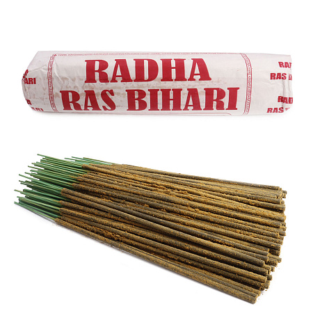 Благовония Вриндаван Radha Ras Bihari Masala в пыльце ручная работа с маслами высокого качества 250g