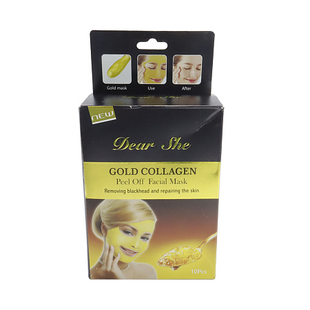 Маска для лица Gold Collagen по 20гр уп-10шт