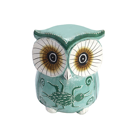 Статуэтка из дерева Сова 15см SWA-03AG дарует мудрость, карьерный рост, успех и изобилие