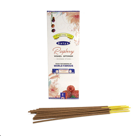 Благовония Satya Hexa Raspberry Малина аромапалочки уп-6шт SH-RAS