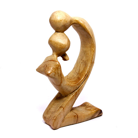 Статуэтка абстракция  Непреодолимое влечение15см дерево Албезия