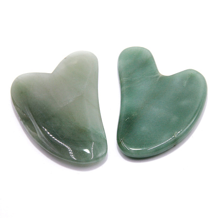 Скребок гуаша Нефрит - борется с возрастными изменениями кожи  