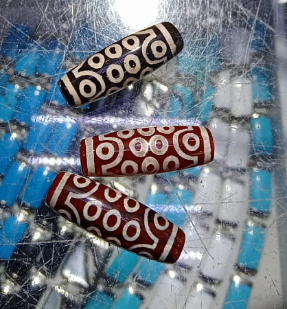 Бусина Дзи 21 глаз привлекает богатство и помогает достичь цели уп 2шт 