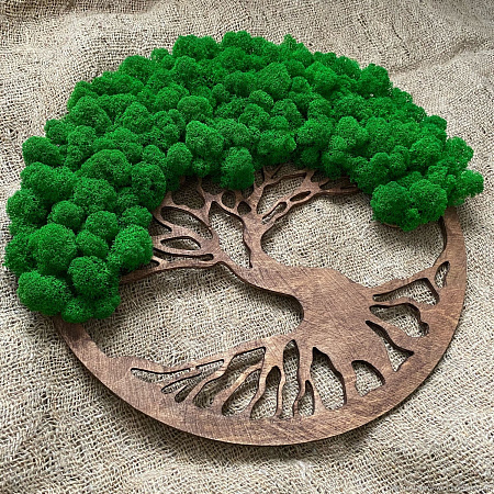 Декоративное Дерево счастья топиарий из мха стабилизированного, ручная работа