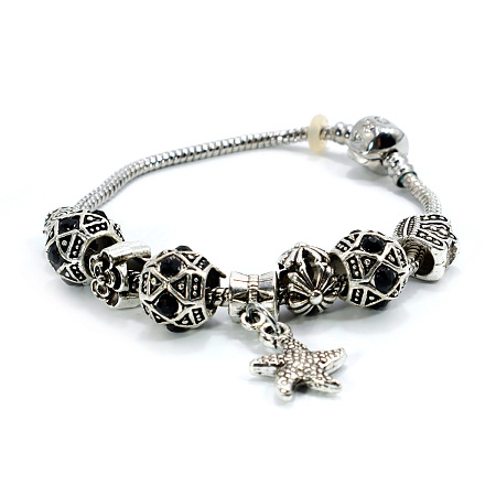 Браслет Пандора Черный фианит символ процветания и изобилия