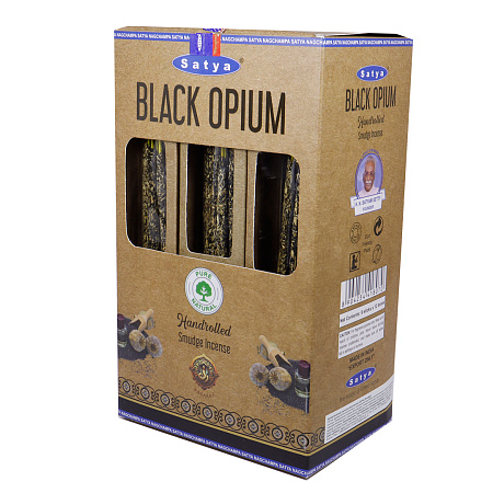 Благовония SATYA Smudge Series Black Opium 1шт 9 палочек 