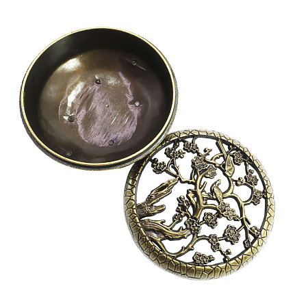 Подставка под благовония с цветущим Деревом Жизни металл под бронзу 4,5см 8,5см