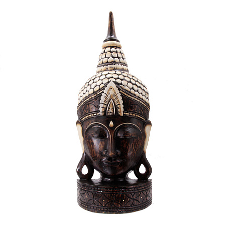 Сувенир из дерева Голова Будда дерево Суар Brown 74см 