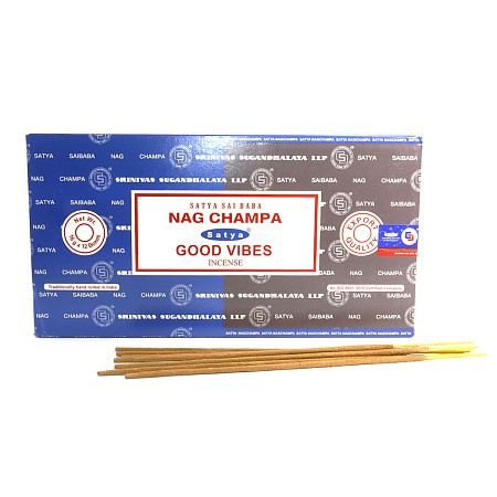 Благовония Satya Combo Nag Champa Good Vibes Комбо Нагчампа Волны Позитива 16gm уп-12шт