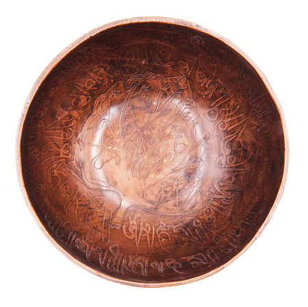 Чаша поющая Antique ручная ковка из 8 металлов 400-500g d-13,5cm h-7cm Целительная ХРУПКОЕ