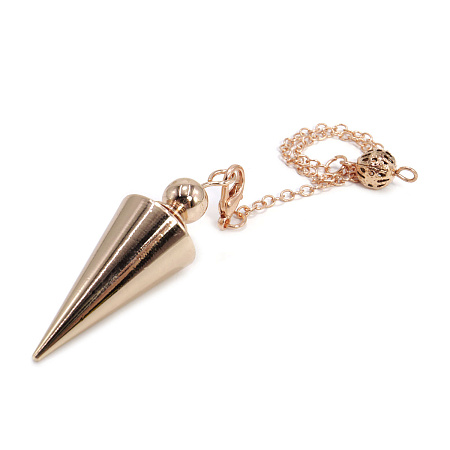 Маятник для биолокации Медный металлический профессиональный конус 5см