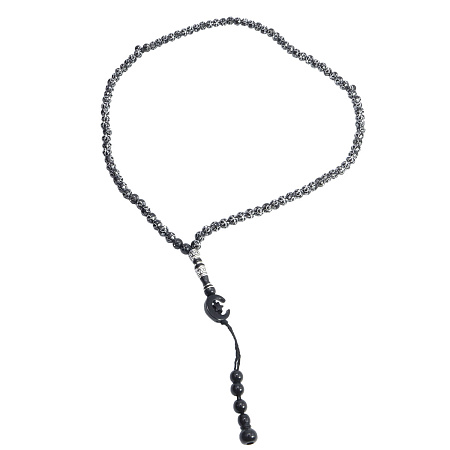 Четки мусульманские 99 бусин черные