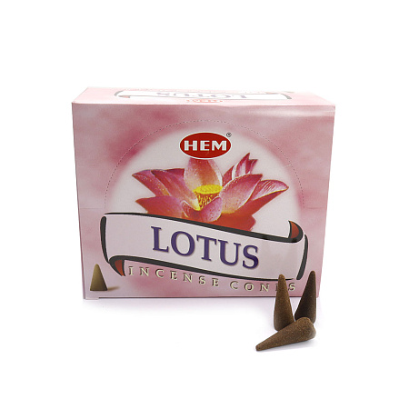 Благовония конусы HEM Lotus Лотос уп-12шт