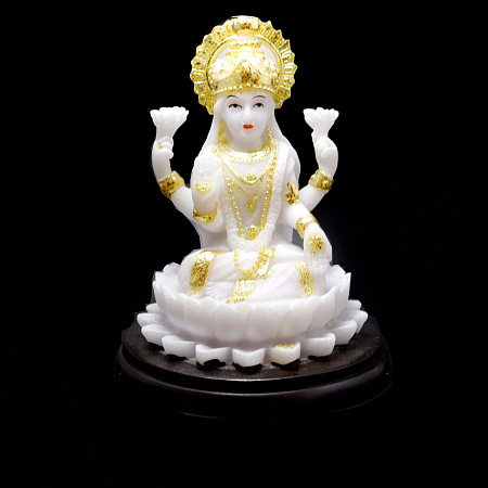 Статуэтка Лакшми на лотосе символ Богатства процветания и удачи 10,5см