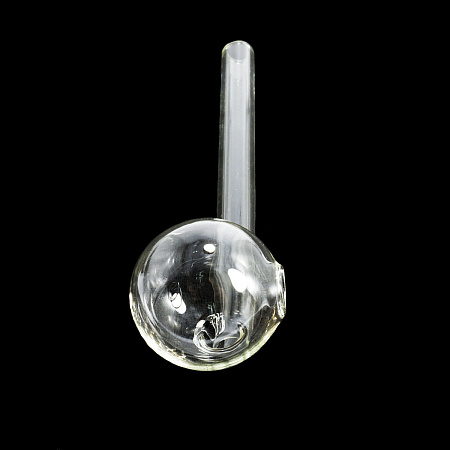 Трубка  для курения c шаром стекло 14см