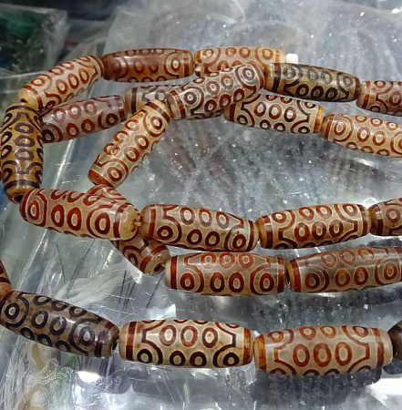 Бусина Дзи 21 глаз привлекает богатство и помогает достичь цели уп 2шт 