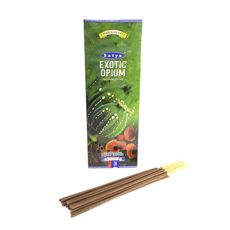 Благовония Satya Hexa Exotic Opium Экзотический Опиум аромапалочки уп-6шт SH-EXO