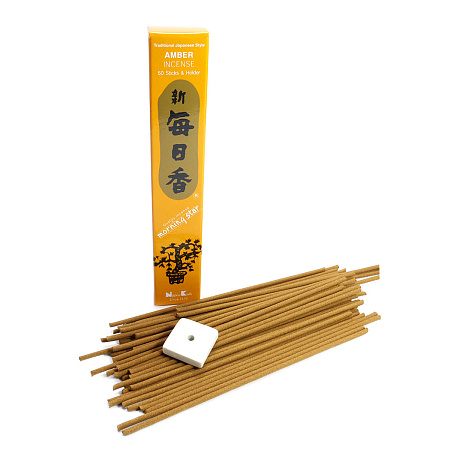 Японские благовония MS Amber 50 палочек с подставкой