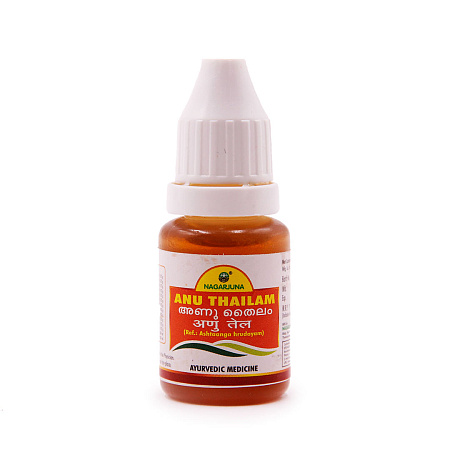 Капли Nagarjuna Anu Thailam  Ану Тайлам масло аюрведическое 10ml