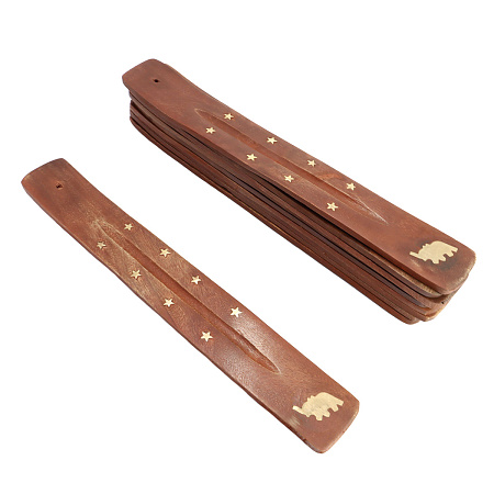 Подставка под благовония Лыжа дерево Слоник уп-10шт 25см