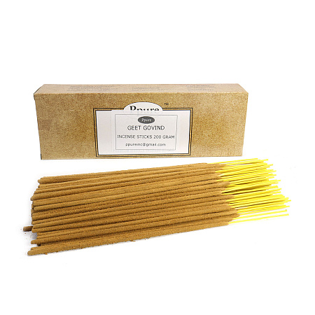 Благовония весовые Ppure Geet Govind УЦЕНКА уп-200гр Белый Сандал Кофе Миндаль Ваниль 