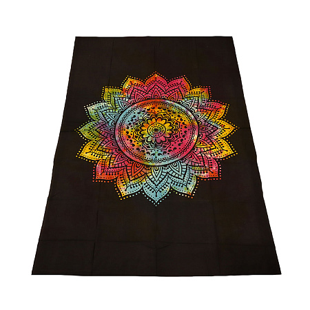 Покрывало Мандала 210см-135cм хлопок 