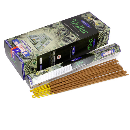 Благовония Satya Hexa Dollar Доллар аромапалочки уп-6шт SH-DOL