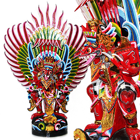 Сувенир из дерева Гаруда с крыльями защита 90cm