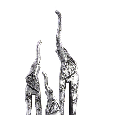 Статуэтки из дерева УЦЕНКА Набор слонов 3 в 1 39см 29см 20см