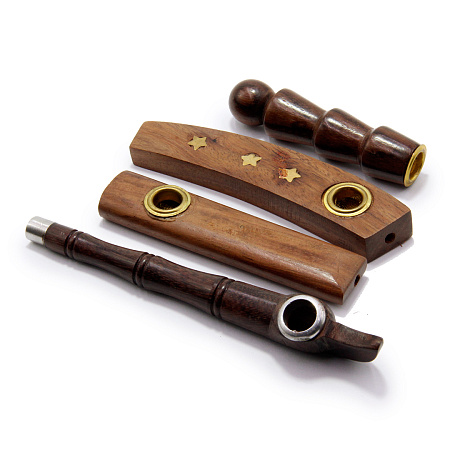 Трубка курительная CRAZY MIX дерево с нареканиями