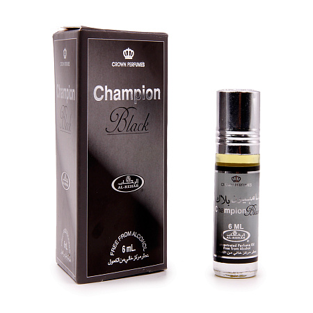 Масло парфюмерное AL REHAB Champion Black мужской аромат 6ml 