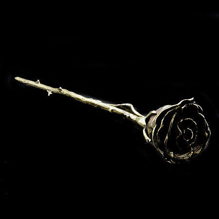 Цветок из бронзы Роза 18см