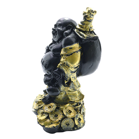 Хотей с мешком УЦЕНКА шрам на лице наделяет людей успехом и везением дарет изобилие 16см-14см  