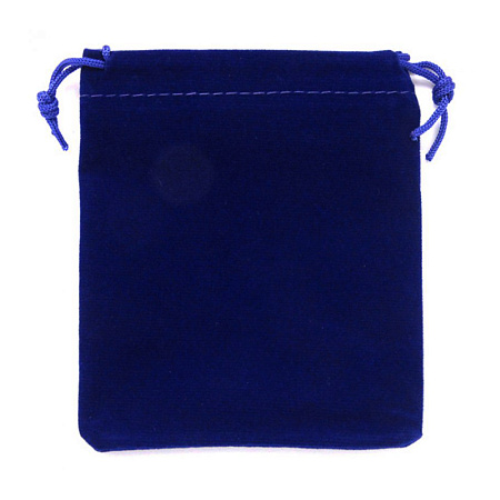 Мешочек подарочный Синий бархатный 9х7см 