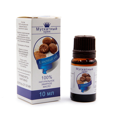 Эфирное масло МУСКАТНЫЙ ОРЕХ Планета Ароматов 10мл Повышает уверенность в себе