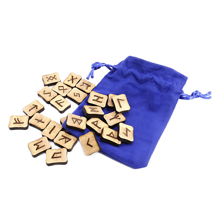 Набор скандинавских рун дерево бук 25шт