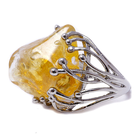 Кольцо с цитрином