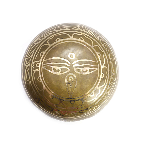 Чаша поющая ЛАКШМИ ручная ковка 9 металлов вес от 651 до 850г d-15-16,5см h-7,5-8,5см ХРУПКОЕ