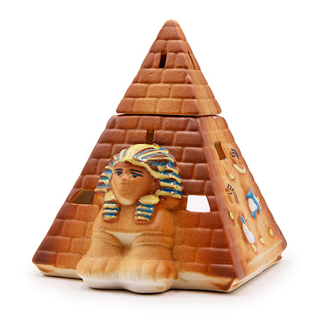Аромалампа Пирамида керамика глазурь 15см