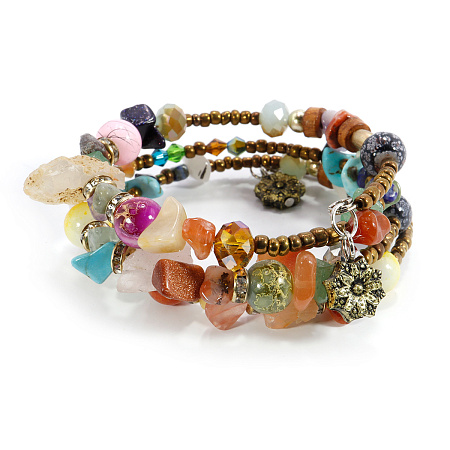 Браслет Пандора Спиралька MIX оберег на процветание и удачу