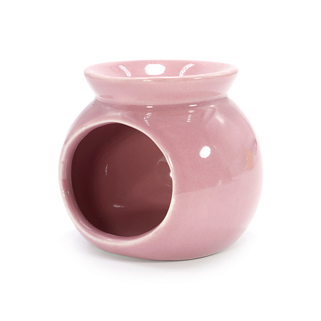 Аромалампа Розовая керамика глазурь 6см