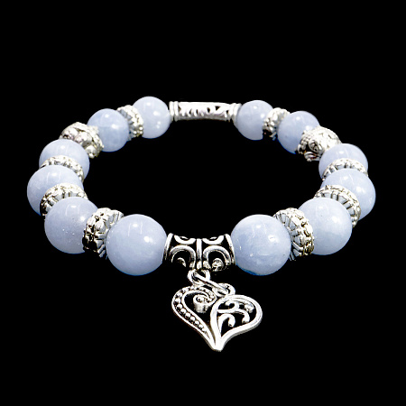 Браслет Пандора Аквамарин оберег на счастья и удачи d-10мм