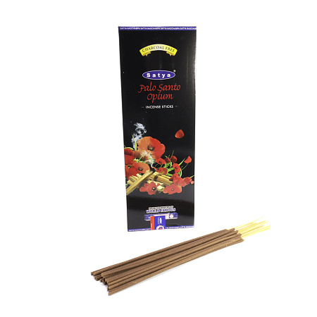 Благовония Satya Hexa Palo Santo Opium Пало Санто-Опиум аромапалочки уп-6шт SH-PAO