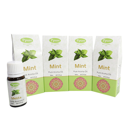 Масло Ppure MINT 10мл Мята ароматическое масло для аромаламп 
